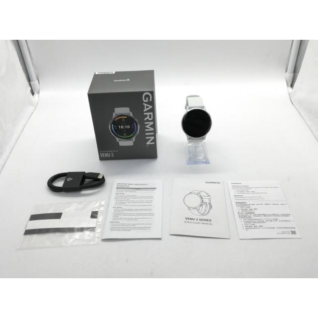 【中古】Garmin Venu 3 010-02784-40 Whitestone/Silver【DS秋葉】保証期間１ヶ月【ランクA】の画像