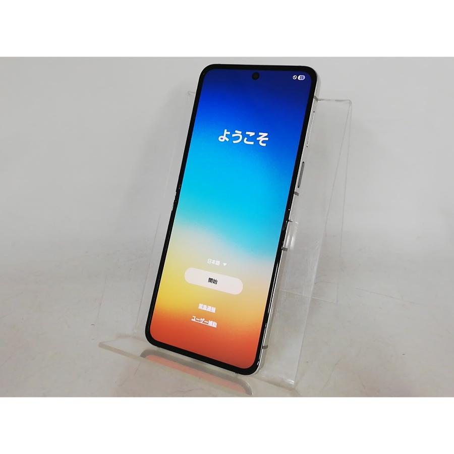 中古】SAMSUNG au 【SIMフリー】 Galaxy Z Flip5 クリーム 8GB 256GB 