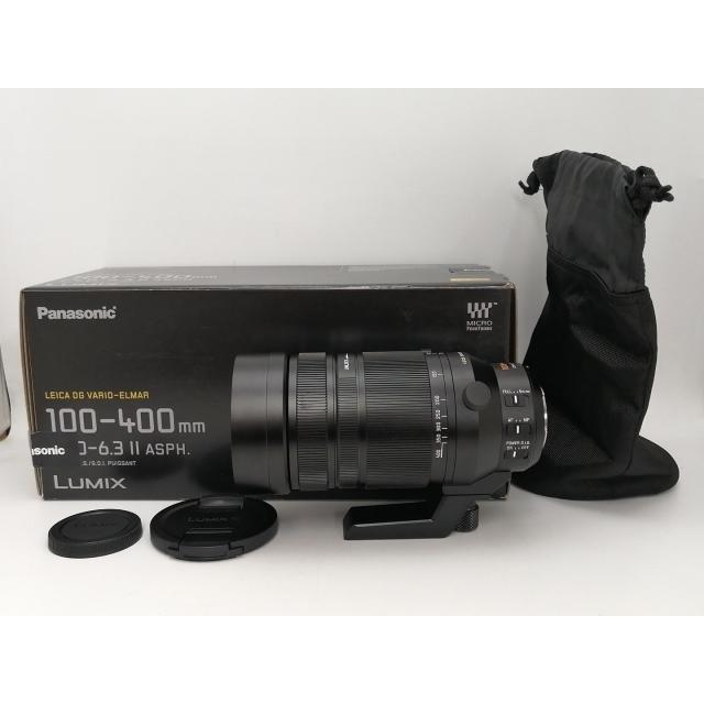 【中古】Panasonic LEICA DG VARIO-ELMAR 100-400mm/F4.0-6.3 II ASPH./POWER O.I.S. H-RSA100400 (MFTマウント)【新宿2】保証期間１ヶ月【ランクA】の画像