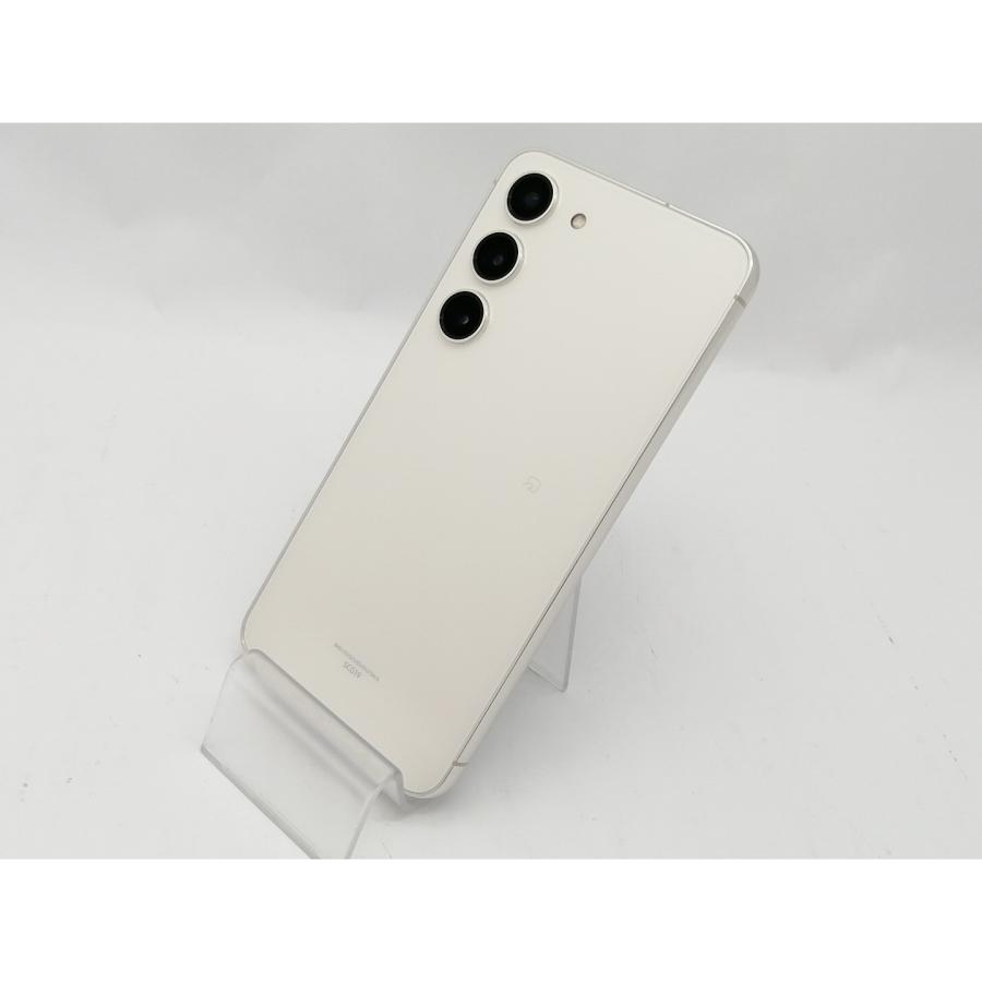 中古】SAMSUNG au 【SIMフリー】 Galaxy S23 クリーム 8GB 256GB SCG19