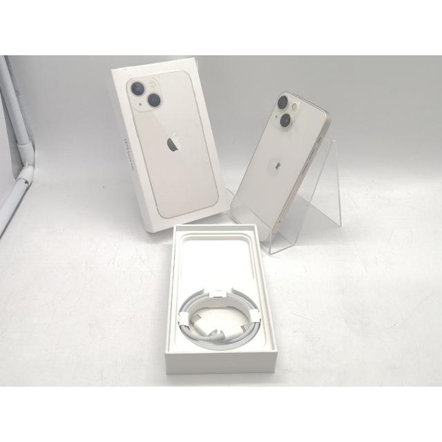 【中古】Apple au 【SIMフリー】 iPhone 13 mini 128GB スターライト MLJE3J/A【熊本】保証期間１ヶ月【ランクB】の画像
