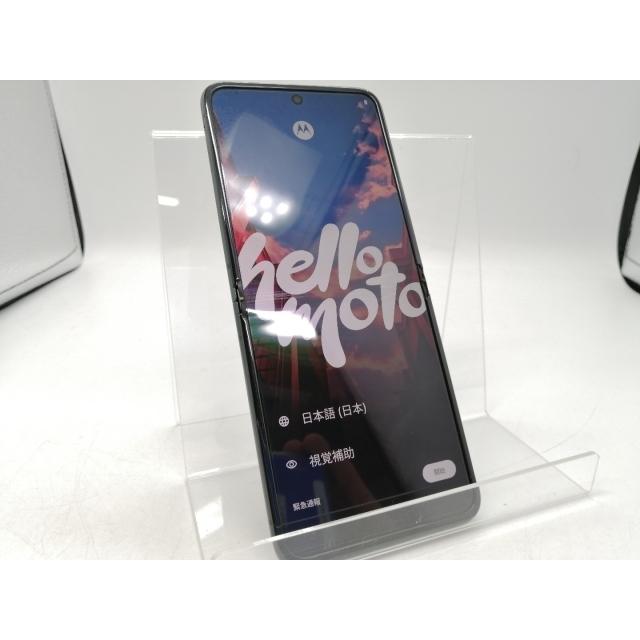 【中古】MOTOROLA SoftBank 【SIMフリー】 motorola razr 40s セージグリーン 8GB 256GB A303MO【大阪本店】保証期間１ヶ月【ランクC】の画像