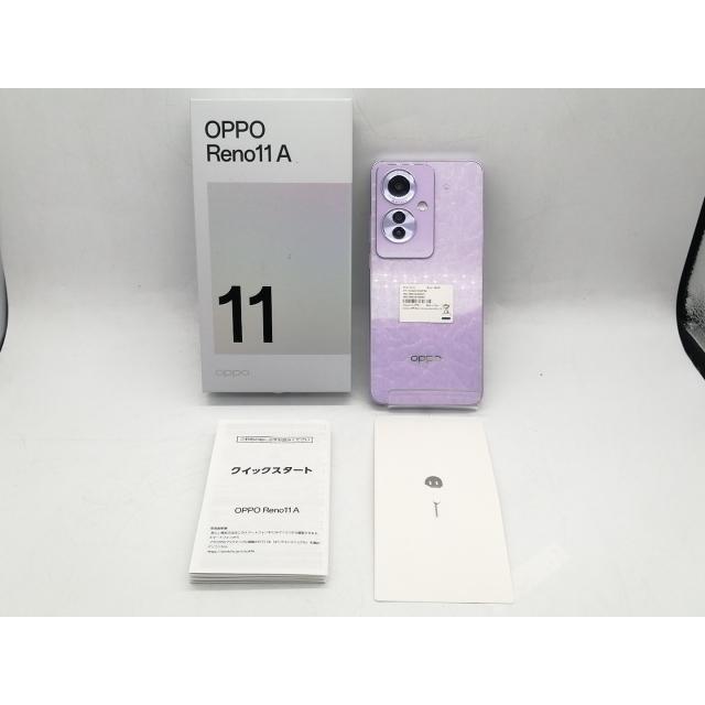 【中古】Oppo ymobile 【SIMフリー】 OPPO Reno11 A コーラルパープル 8GB 128GB【町田】保証期間１ヶ月【ランクA】の画像