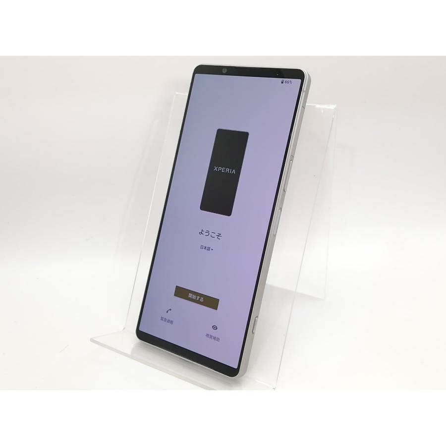 中古】SONY docomo 【SIMフリー】 Xperia 1 V プラチナシルバー 12GB