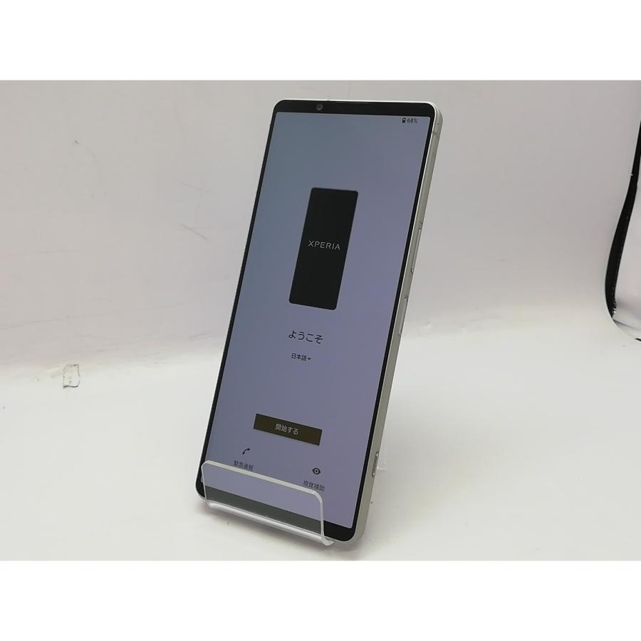 中古】SONY docomo 【SIMフリー】 Xperia 1 V プラチナシルバー 12GB