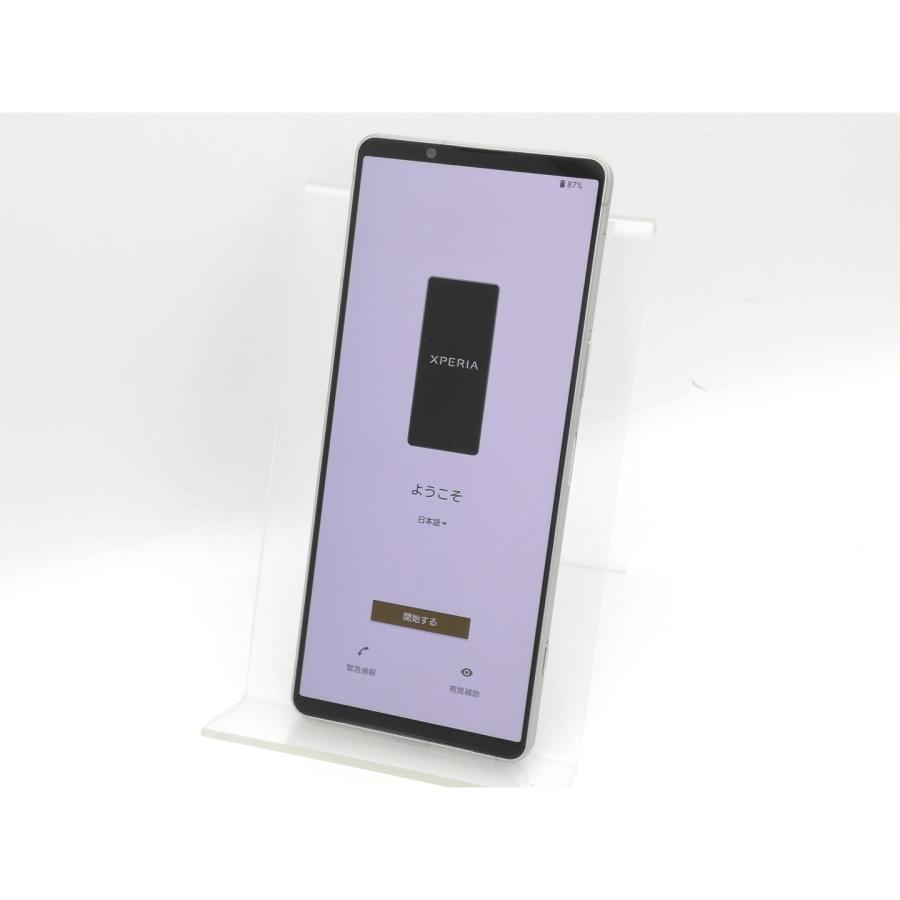 中古】SONY docomo 【SIMフリー】 Xperia 1 V プラチナシルバー 12GB