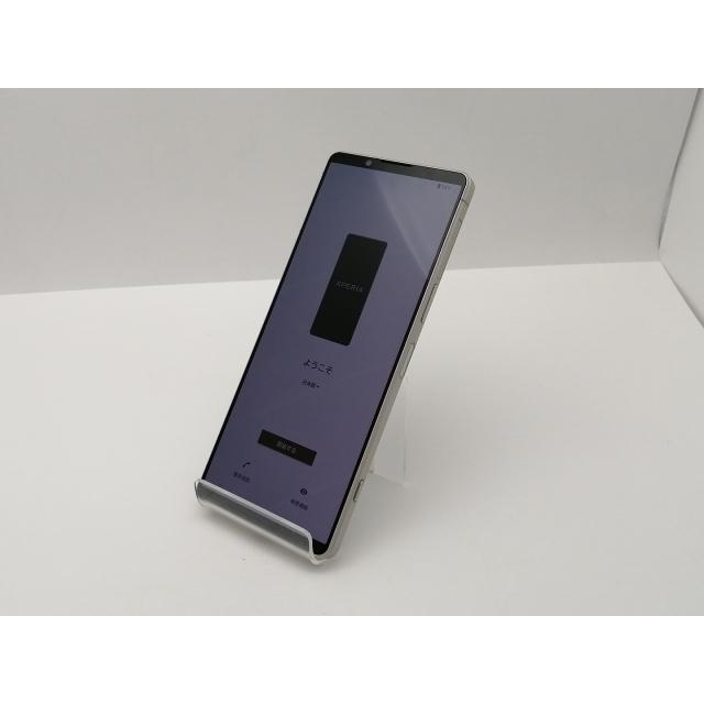 中古】SONY docomo 【SIMフリー】 Xperia 1 V プラチナシルバー 12GB