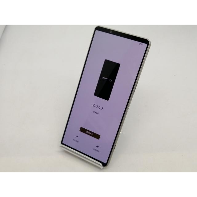 中古】SONY docomo 【SIMフリー】 Xperia 1 V プラチナシルバー 12GB