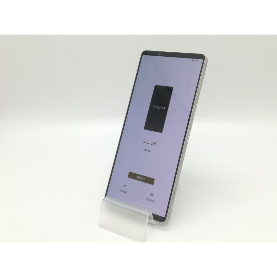 中古】SONY docomo 【SIMフリー】 Xperia 1 V プラチナシルバー 12GB