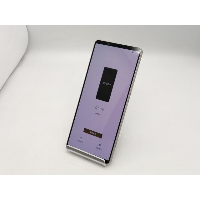 中古】SONY docomo 【SIMフリー】 Xperia 1 V プラチナシルバー 12GB
