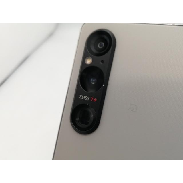 中古】SONY docomo 【SIMフリー】 Xperia 1 V プラチナシルバー 12GB