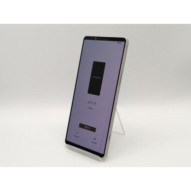 中古】SONY docomo 【SIMフリー】 Xperia 1 V プラチナシルバー 12GB