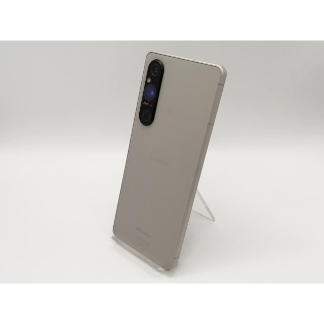 中古】SONY docomo 【SIMフリー】 Xperia 1 V プラチナシルバー 12GB