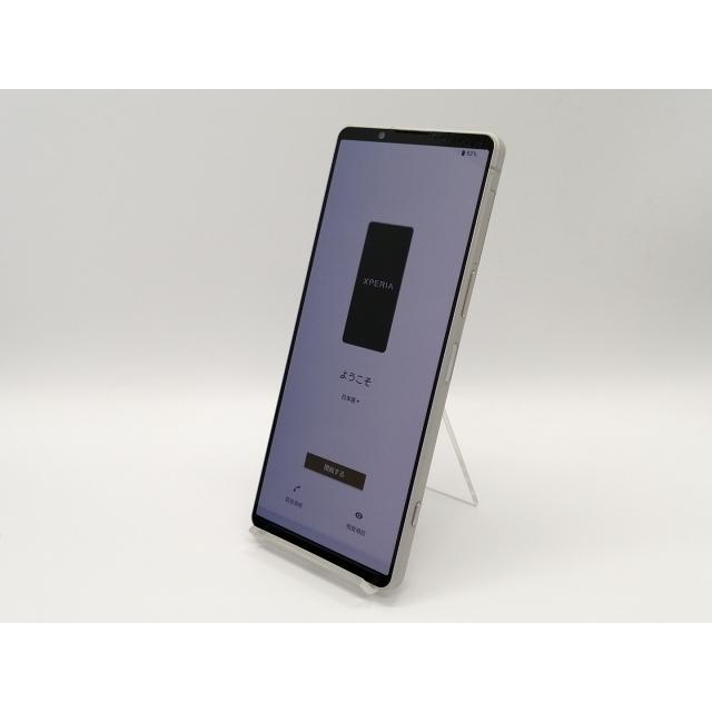 中古】SONY docomo 【SIMフリー】 Xperia 1 V プラチナシルバー 12GB