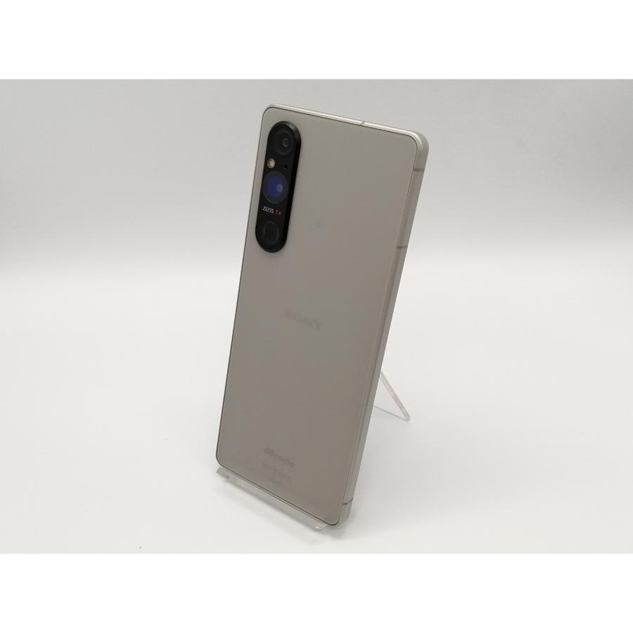 中古】SONY docomo 【SIMフリー】 Xperia 1 V プラチナシルバー 12GB
