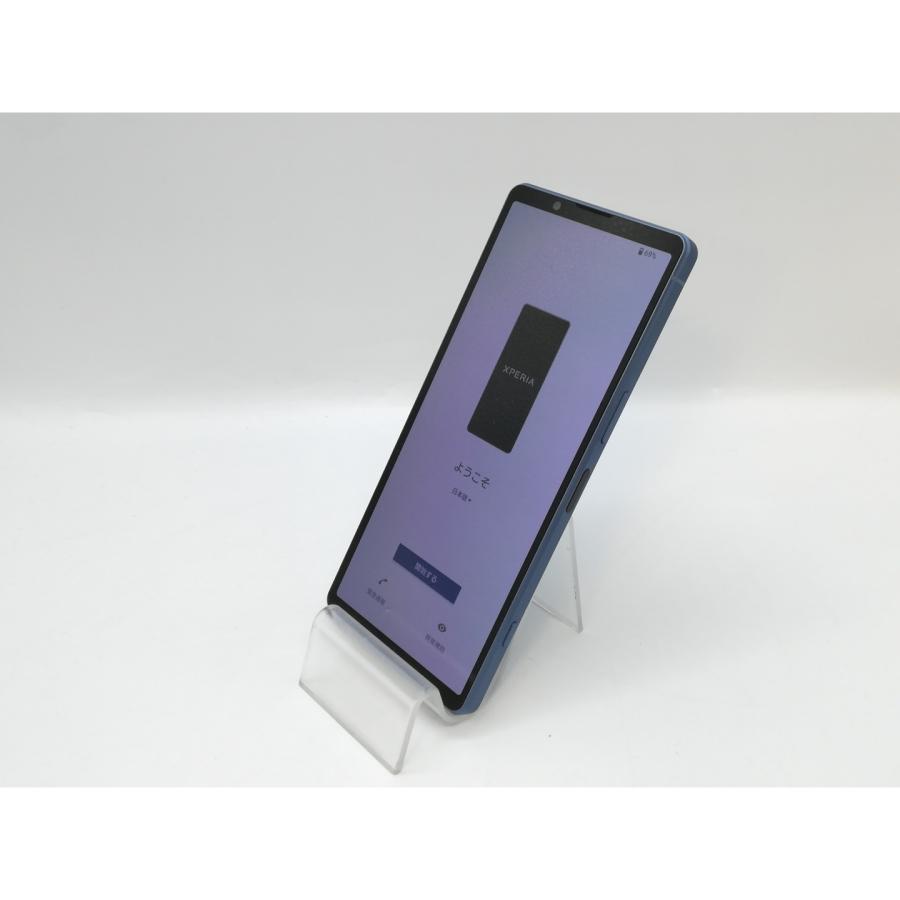 中古】SONY docomo 【SIMフリー】 Xperia 5 V 8GB 128GB ブルー SO-53D 