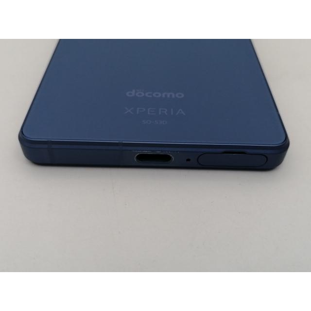 中古】SONY docomo 【SIMフリー】 Xperia 5 V 8GB 128GB ブルー SO-53D