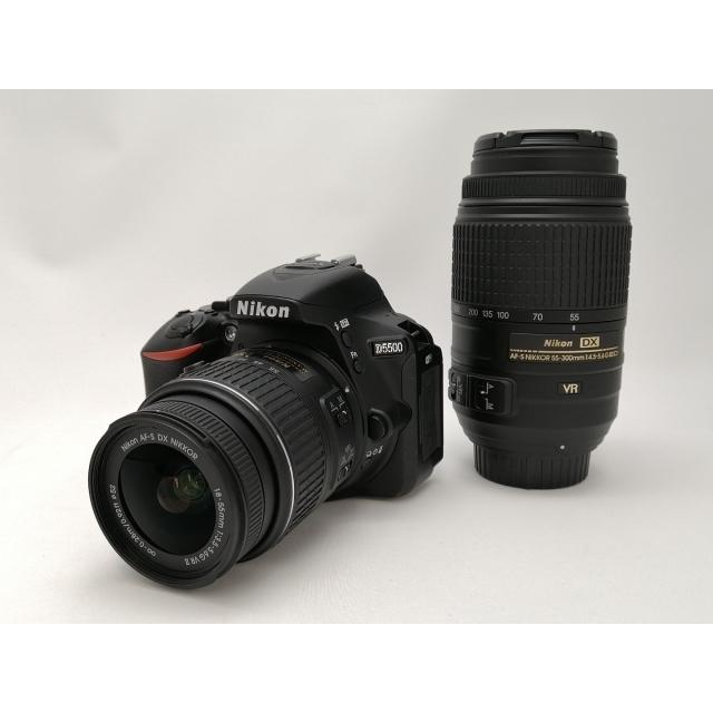中古】Nikon D5500 ダブルズームキット ブラック【新宿2】保証期間1 