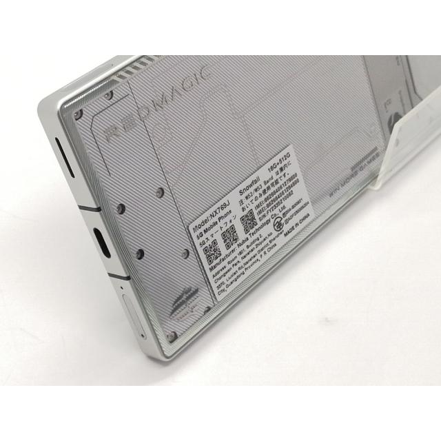 【中古】Nubia 国内版 【SIMフリー】 REDMAGIC 9 Pro Snowfall 16GB 512GB NX769J【大須アメ横】保証期間１ヶ月【ランクA】の画像
