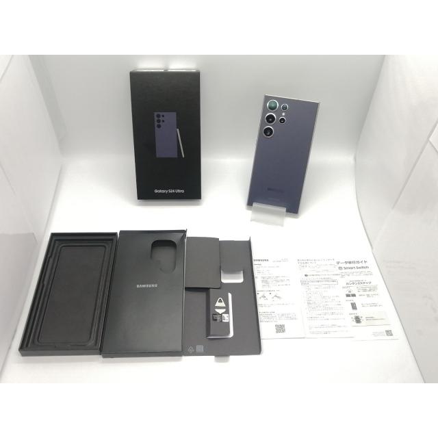 【中古】SAMSUNG 国内版 【SIMフリー】 Galaxy S24 Ultra チタニウムバイオレット 12GB 256GB SM-S928QZVESJP【大須アメ横】保証期間１ヶ月【ランクA】の画像