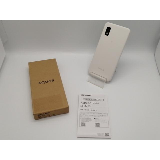 中古】SHARP 国内版 【SIMフリー】 AQUOS wish3 ホワイト 4GB 64GB SH