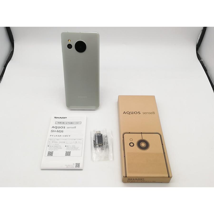 中古】SHARP 国内版 【SIMフリー】 AQUOS sense8 ペールグリーン 6GB