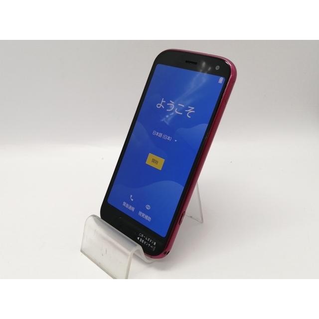超美品 SIMフリー らくらくスマートフォン F-53E ネイビー色 美品