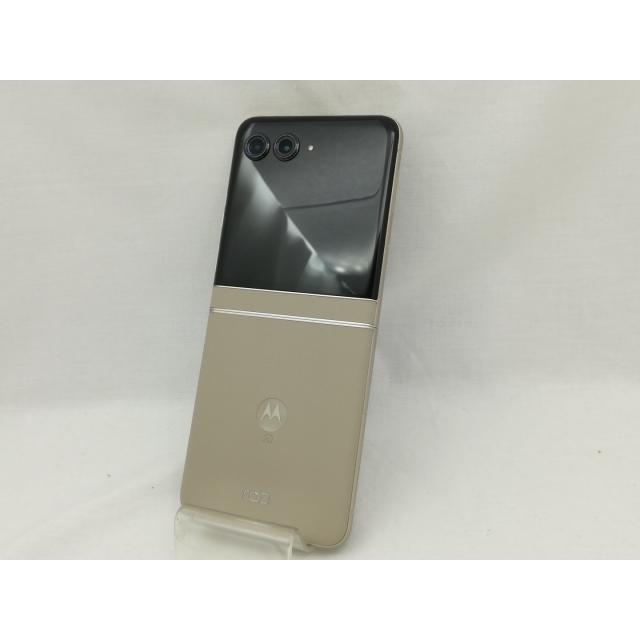 中古】MOTOROLA SoftBank 【SIMフリー】 motorola razr 50s サンド