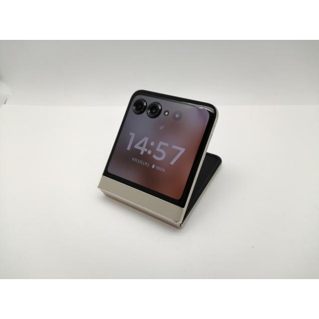 Motorola razr 50s 8GB/256GBサンドクリーム 中古】MOTOROLA SoftBank 【SIMフリー】 motorola razr 50s サンド