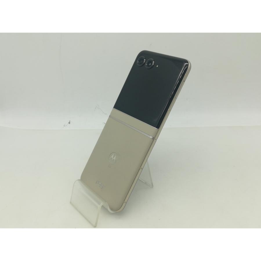 中古】MOTOROLA SoftBank 【SIMフリー】 motorola razr 50s サンド