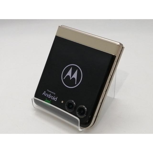 中古】MOTOROLA SoftBank 【SIMフリー】 motorola razr 50s サンド