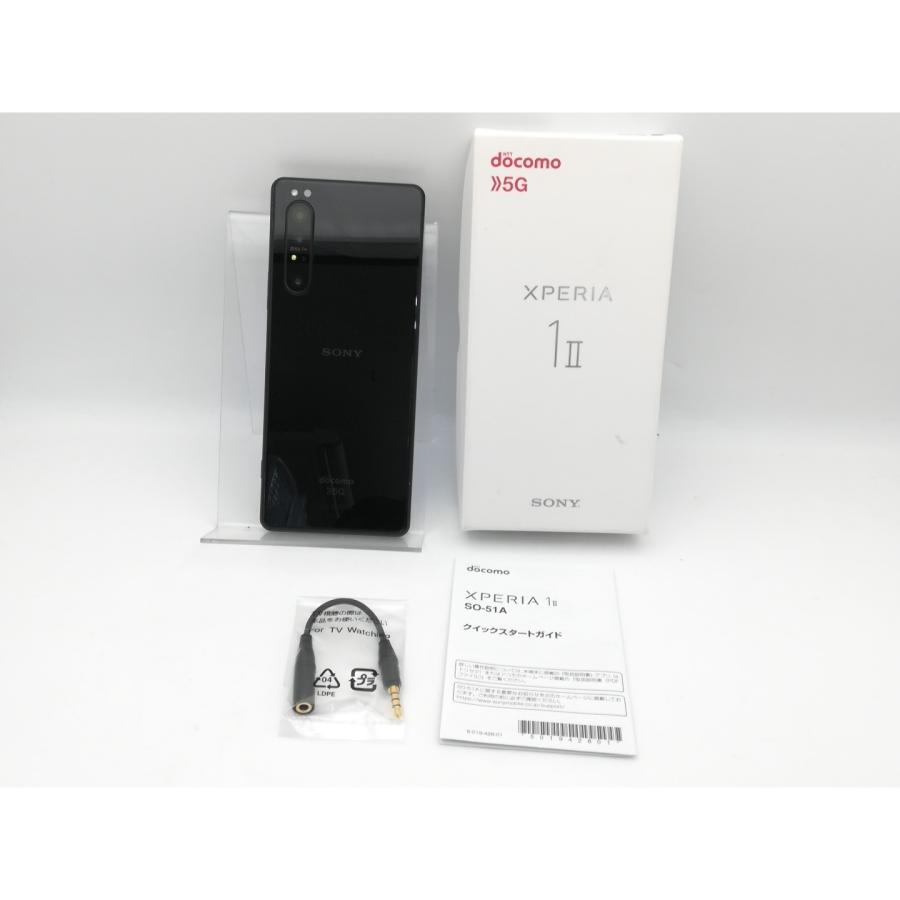 C1200 docomo SIMロック解除済み xperia 1 Ⅱ 中古】SONY docomo 【SIMロック解除済み】 Xperia 1 II ブラック 8GB