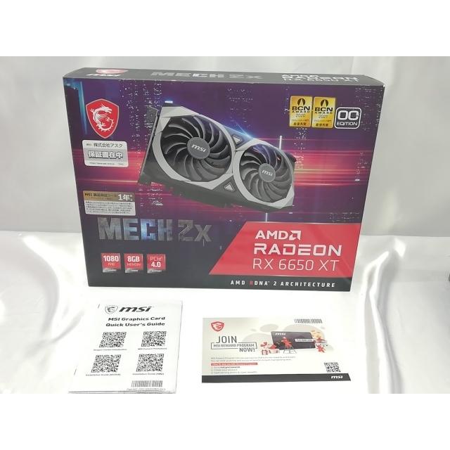中古】MSI Radeon RX 6650 XT MECH 2X 8G OC RX6650XT/8GB(GDDR6)【EC