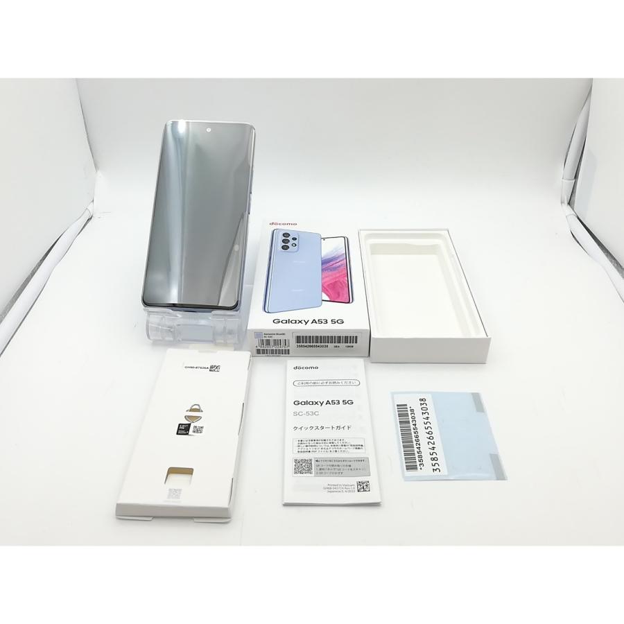 未使用】SAMSUNG docomo 【SIMフリー】 Galaxy A53 5G オーサムブルー