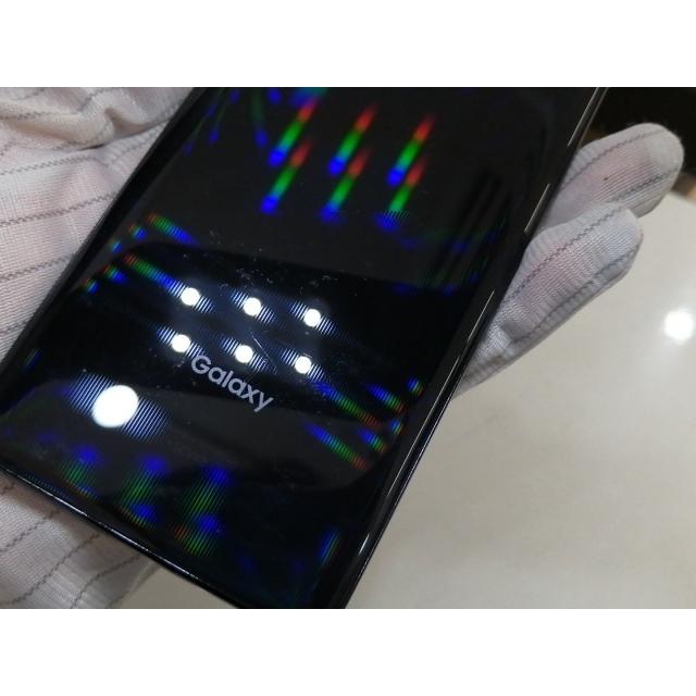 中古】SAMSUNG au 【SIMロック解除済み】 Galaxy A41 ブラック 4GB