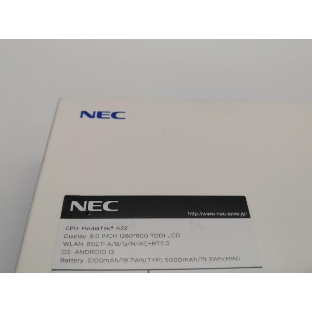 未使用】NEC 国内版 【Wi-Fi】 LAVIE Tab T8 T0855/GAS アークティック