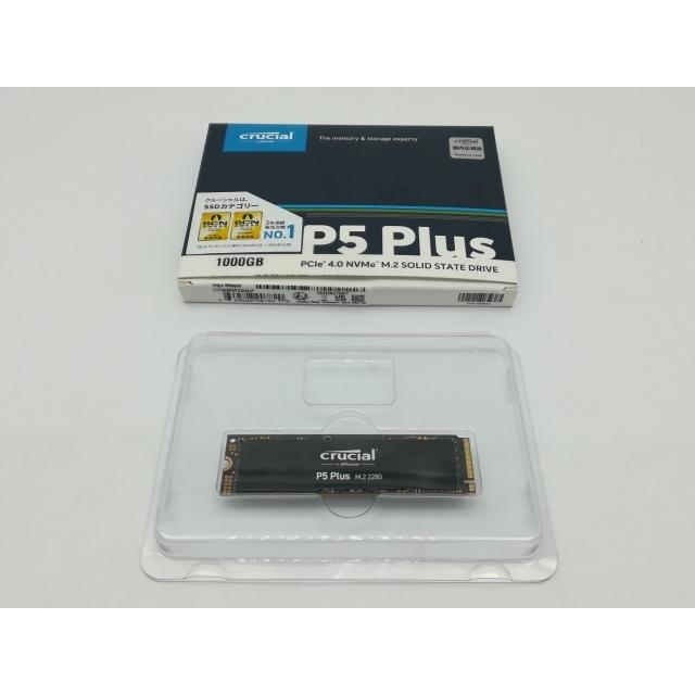 中古】Crucial P5 Plus（CT1000P5PSSD8) 1TB/M.2 2280(PCIe4.0 NVMe