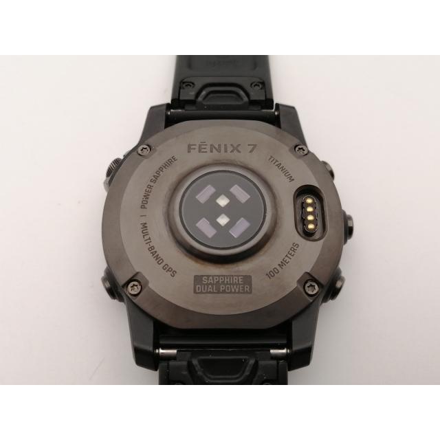 中古】Garmin fenix 7 Sapphire Dual Power - Ti Carbon Gray DLC