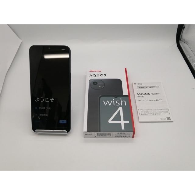 未使用】SHARP docomo 【SIMフリー】 AQUOS Wish4 ブラック 4GB 64GB