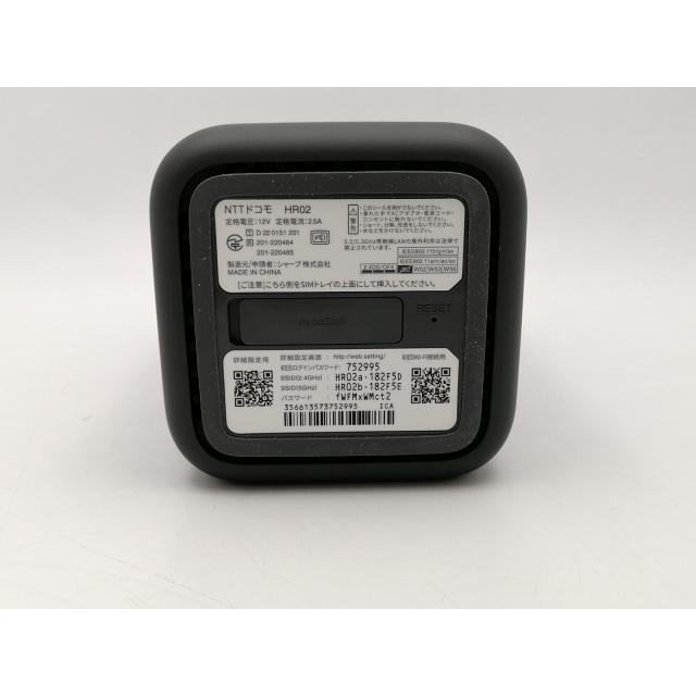 中古】SHARP docomo 【SIMフリー】 home 5G HR02 [ダークグレー]【EC