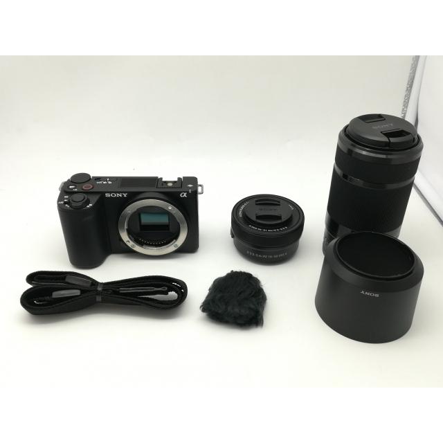 中古】SONY VLOGCAM ZV-E10 II ダブルズームレンズキット ブラック ZV