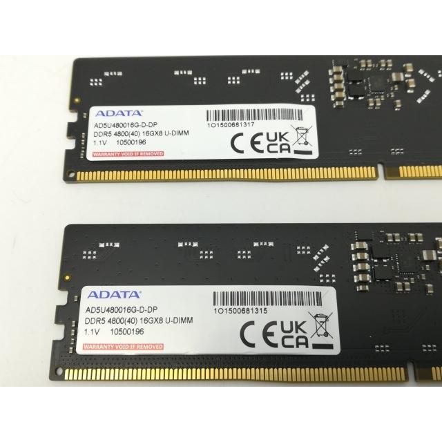 Transcend DDR5 4800 32GB 新品未使用 未開封 新品未開封】DDR5-4800 32GB 16GB×2 32GB （16GB x2枚） DDR5-4800」の