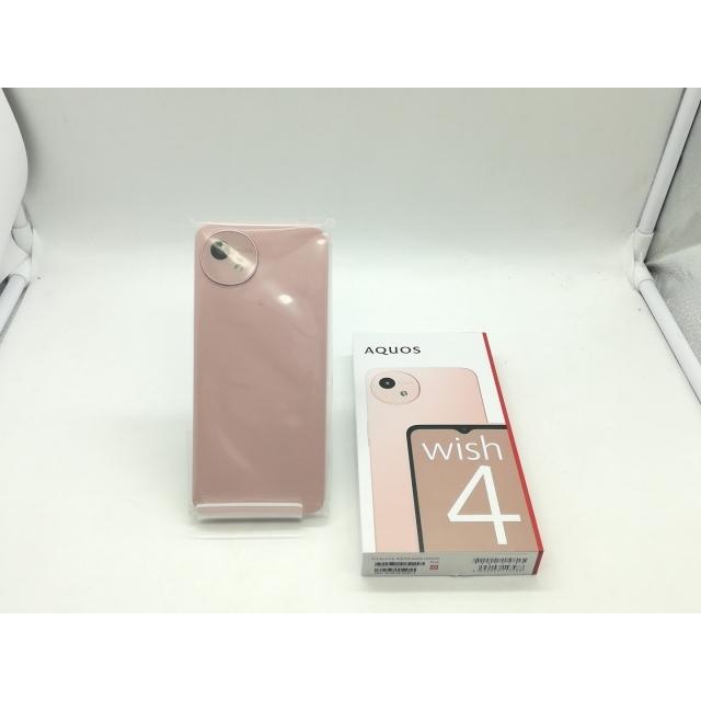 未使用】SHARP ymobile 【SIMフリー】 AQUOS Wish4 ピンク 4GB 64GB