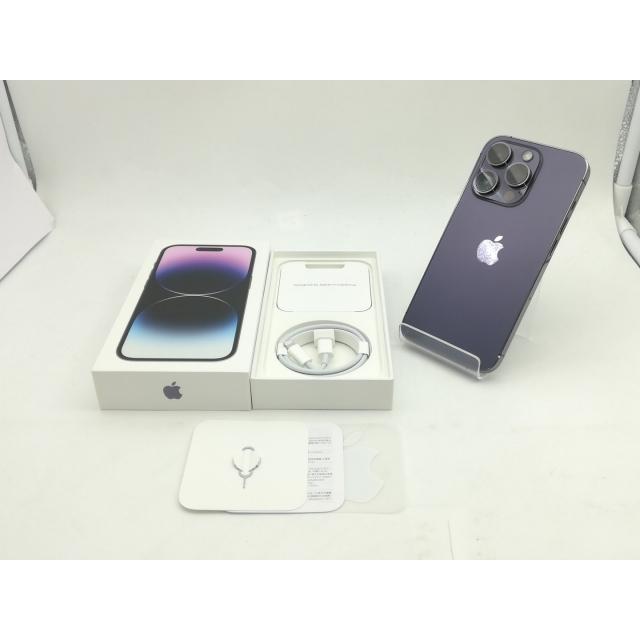 【中古】Apple 国内版 【SIMフリー】 iPhone 14 Pro 128GB ディープパープル MQ0F3J/A【神戸】保証期間１ヶ月【ランクA】の画像