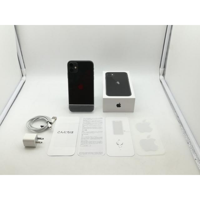 中古】Apple SoftBank 【SIMロック解除済み】 iPhone 11 64GB ブラック