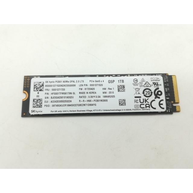 中古】各社 1TB SSD (M.2 2280/PCIe5.0 NVMe)【アリオ倉敷】保証期間1