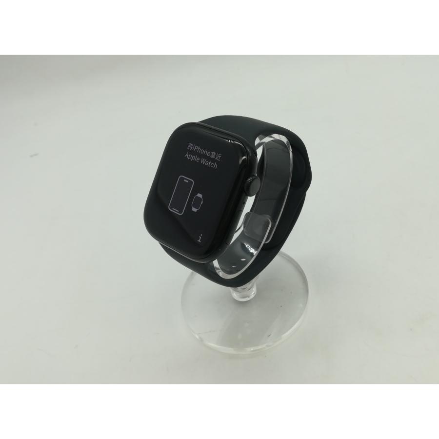 【中古】Apple Apple Watch Series10 46mm GPS ジェットブラックアルミニウムケース/ブラックスポーツバンド (S/M) MWWP3J/A【広島】保証期間１ヶ月【ランクB】の画像