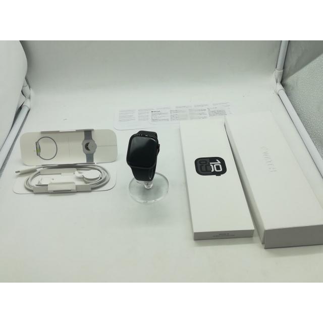 【中古】Apple Apple Watch Series10 46mm GPS ジェットブラックアルミニウムケース/ブラックスポーツバンド (S/M) MWWP3J/A【広島】保証期間１ヶ月【ランクB】の画像