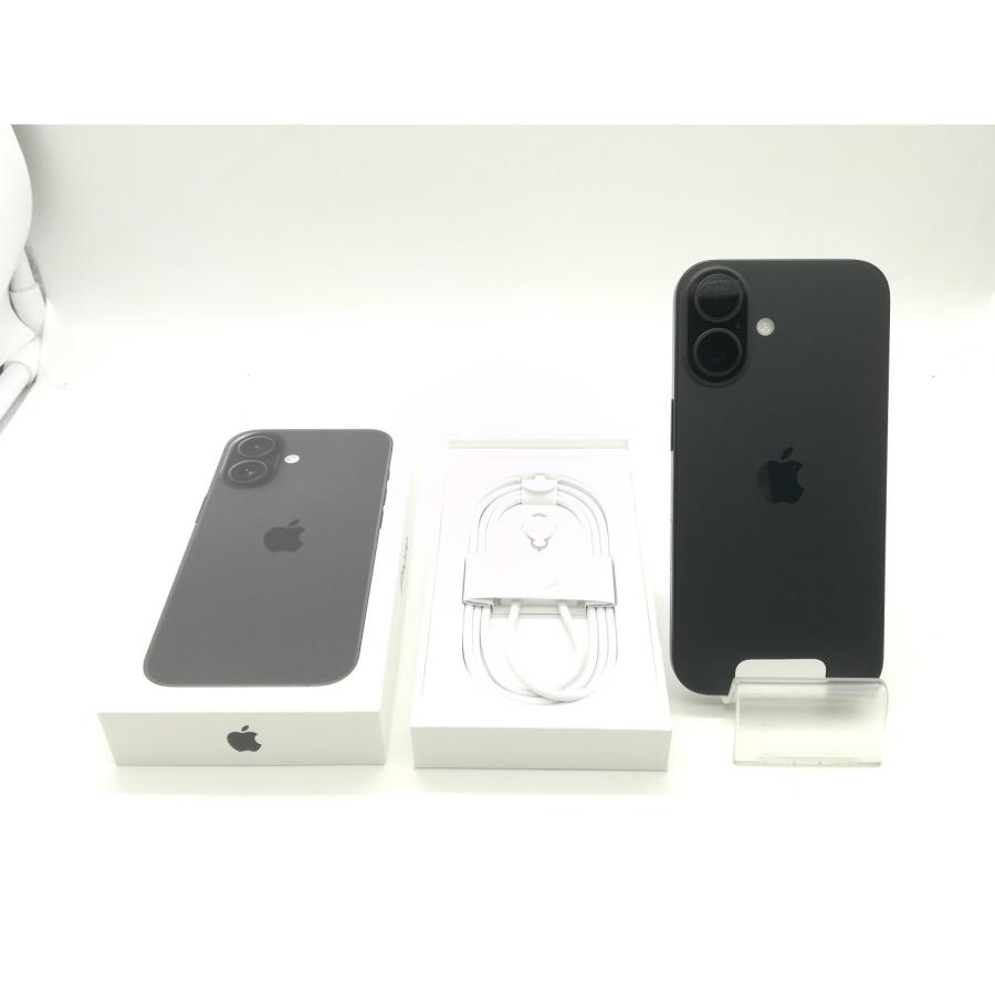 未使用】Apple 国内版 【SIMフリー】 iPhone 16 128GB ブラック MYDQ3J 