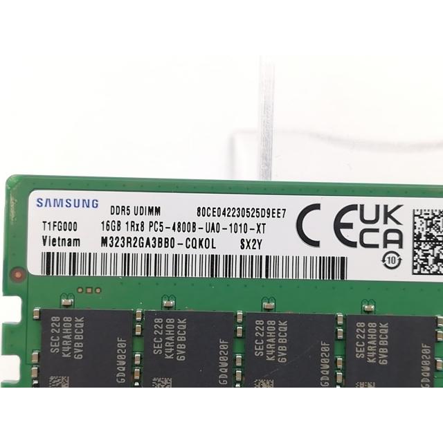 中古】DDR5 16GB DDR5-4800(PC5-38400)【デスクトップPC用】【EC